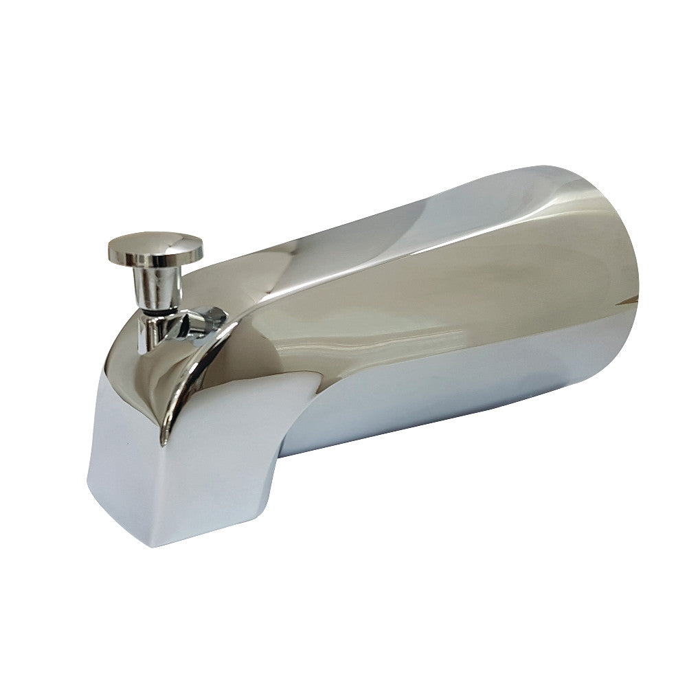 Kingston K1213A1 Rear Threaded Tub Spout with Top Diverter, Polished Chrome - BNGBath