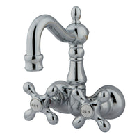 Thumbnail for Kingston Brass CC1078T1 Vintage 3-3/8-Inch Wall Mount Tub Faucet, Polished Chrome - BNGBath