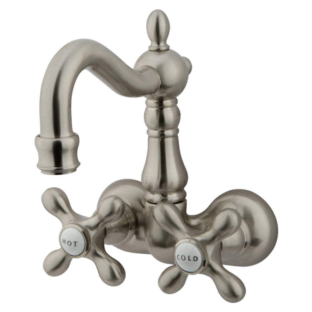 Kingston Brass CC1077T8 Vintage 3-3/8-Inch Wall Mount Tub Faucet, Brushed Nickel - BNGBath