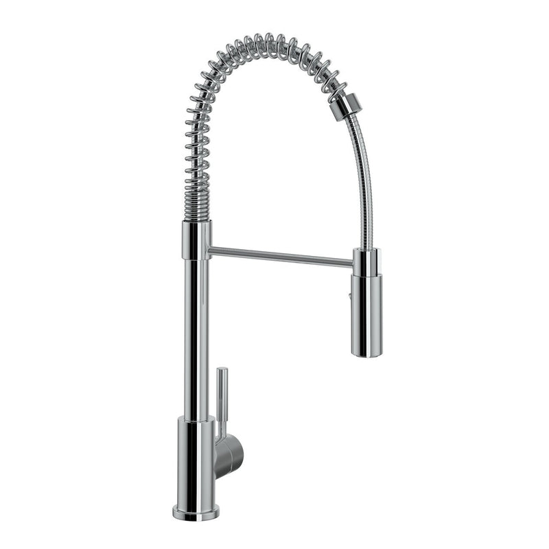 ROHL Lux Side Handle Stainless Steel Pro Pulldown Kitchen Faucet - BNGBath