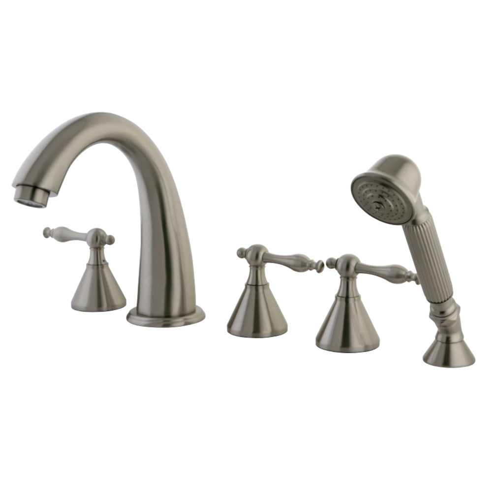 Kingston Brass KS23685NL Roman Tub Faucet with Hand Shower, Brushed Nickel - BNGBath
