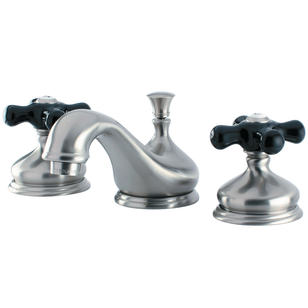 Kingston Brass KS1168PKX Duchess Widespread Bathroom Faucet with Brass Pop-Up, Brushed Nickel - BNGBath