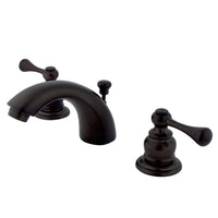 Thumbnail for Kingston Brass KB3945BL Mini-Widespread Bathroom Faucet, Oil Rubbed Bronze - BNGBath