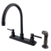 Thumbnail for Kingston Brass KS8795DL Concord 8-Inch Centerset Kitchen Faucet, Oil Rubbed Bronze - BNGBath