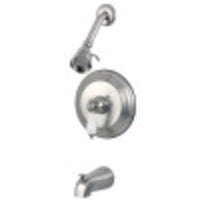 Thumbnail for Kingston Brass KB3638PLT Tub and Shower Trim Only, Brushed Nickel - BNGBath
