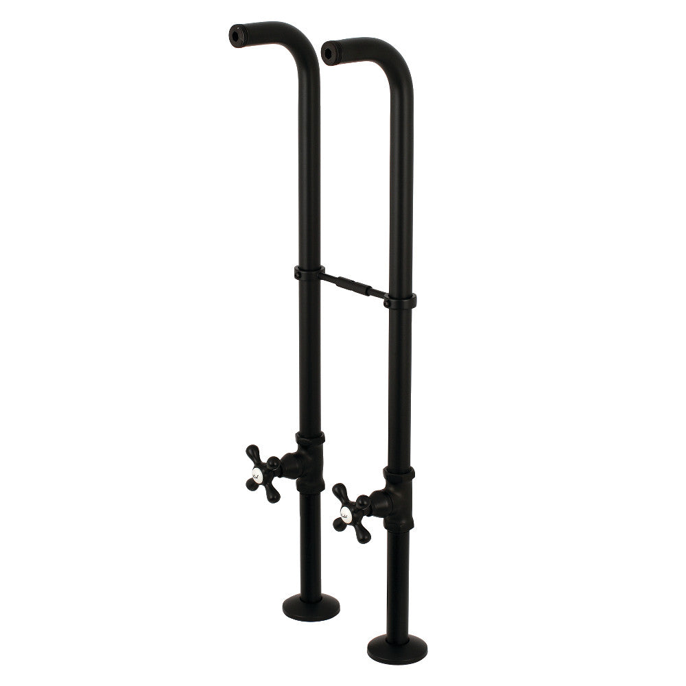 Kingston Brass CC266S0AX Freestanding Supply Line Package, Matte Black - BNGBath