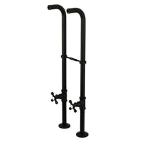 Thumbnail for Kingston Brass CC266S0AX Freestanding Supply Line Package, Matte Black - BNGBath
