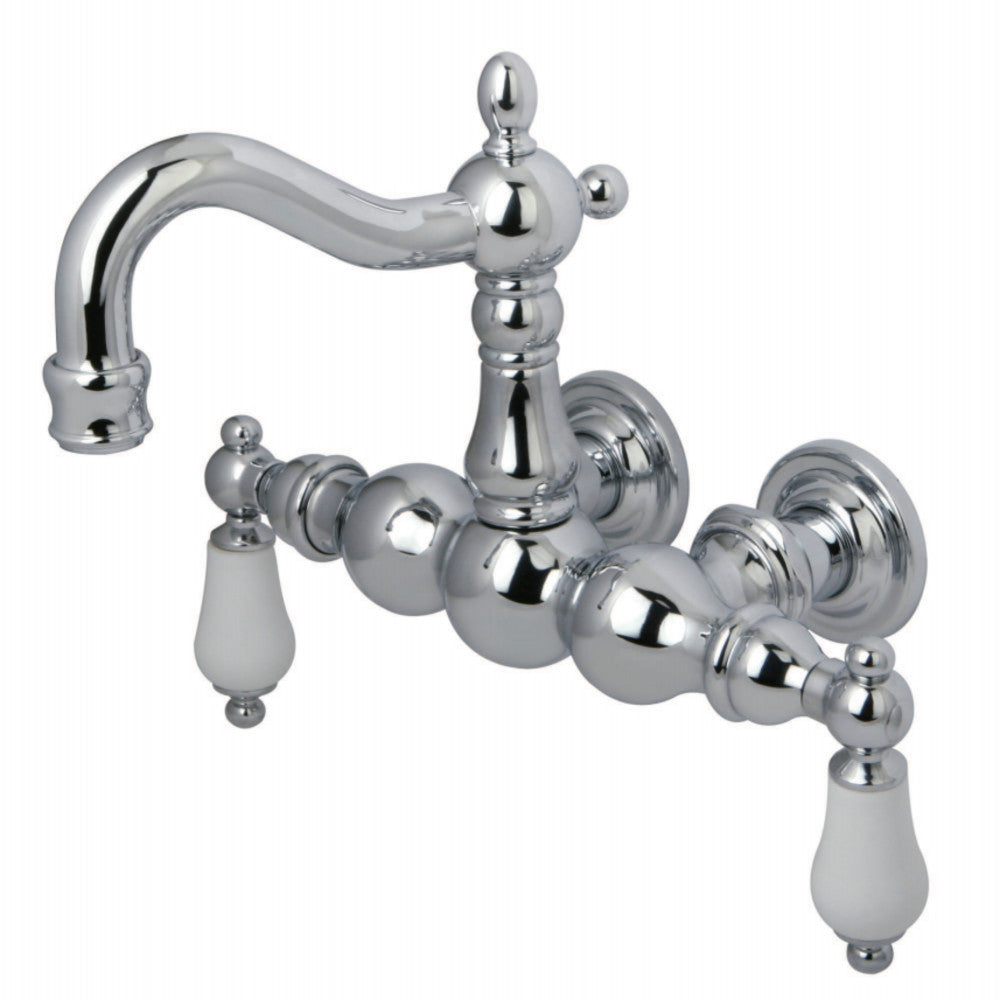 Kingston Brass CC1006T1 Vintage 3-3/8-Inch Wall Mount Tub Faucet, Polished Chrome - BNGBath
