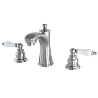 Thumbnail for Kingston Brass KB7968PL 8 in. Widespread Bathroom Faucet, Brushed Nickel - BNGBath
