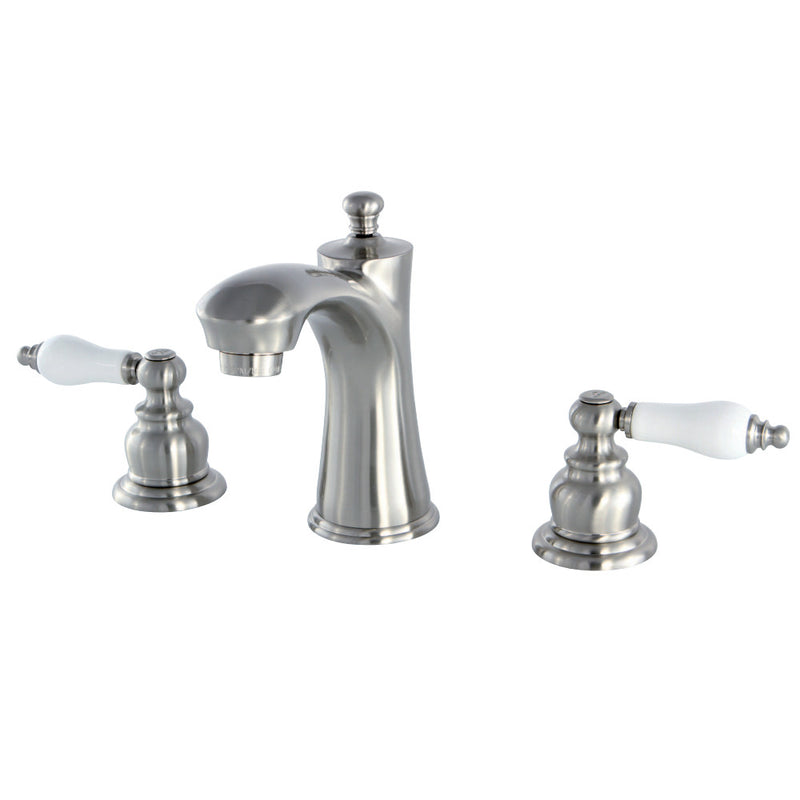 Kingston Brass KB7968PL 8 in. Widespread Bathroom Faucet, Brushed Nickel - BNGBath
