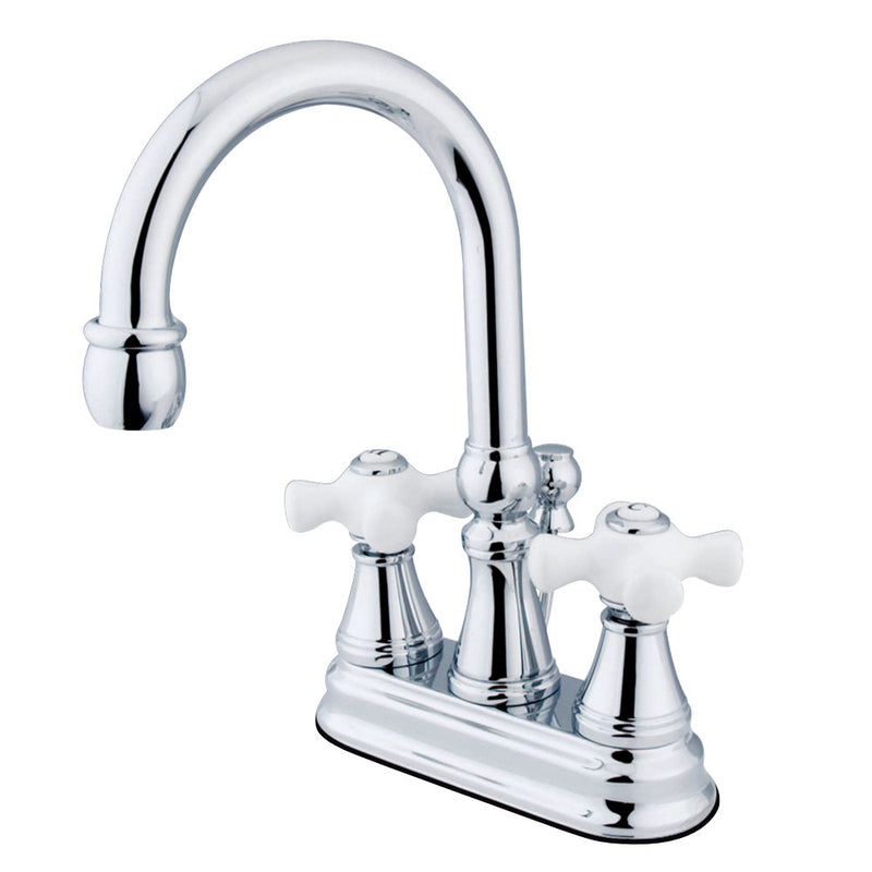 Kingston Brass KS2611PX 4 in. Centerset Bathroom Faucet, Polished Chrome - BNGBath