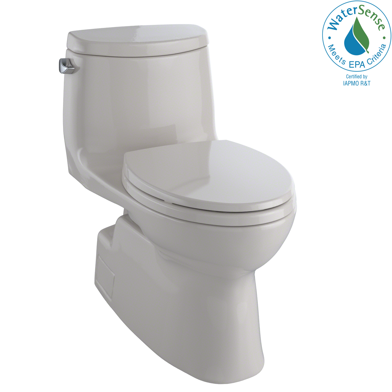 TOTO Carlyle II One-Piece Elongated 1.28 GPF Universal Height Skirted Toilet with CeFiONtect,  - MS614114CEFG#12 - BNGBath