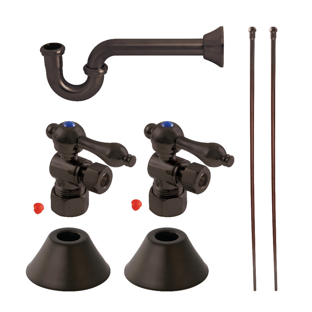 Kingston Brass CC53305LKB30 Traditional Plumbing Sink Trim Kit with P-Trap, Oil Rubbed Bronze - BNGBath