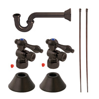Thumbnail for Kingston Brass CC53305LKB30 Traditional Plumbing Sink Trim Kit with P-Trap, Oil Rubbed Bronze - BNGBath