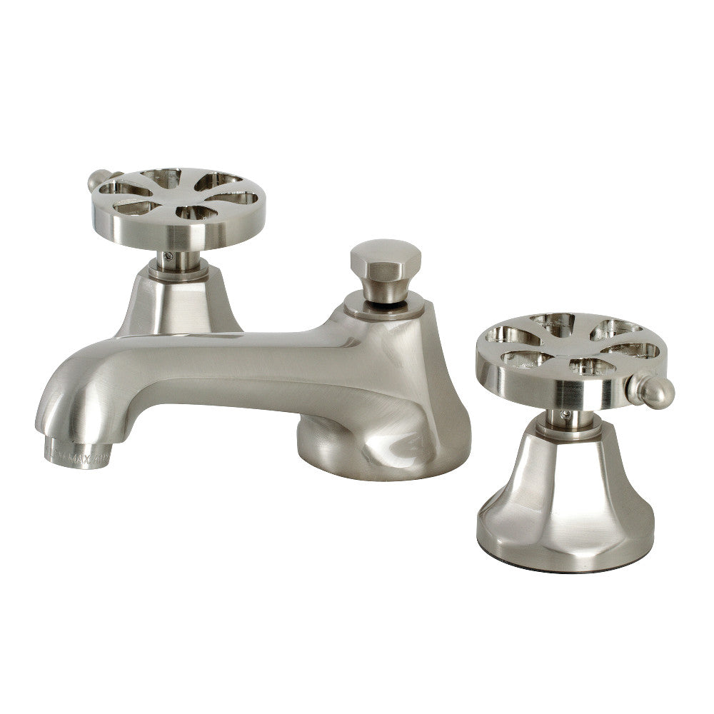 Kingston Brass KS4468RX Belknap Widespread Bathroom Faucet with Brass Pop-Up, Brushed Nickel - BNGBath