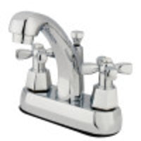 Thumbnail for Kingston Brass KS4611HX 4 in. Centerset Bathroom Faucet, Polished Chrome - BNGBath