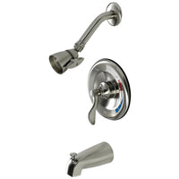 Thumbnail for Kingston Brass KB8638DFL Tub and Shower Faucet, Brushed Nickel - BNGBath