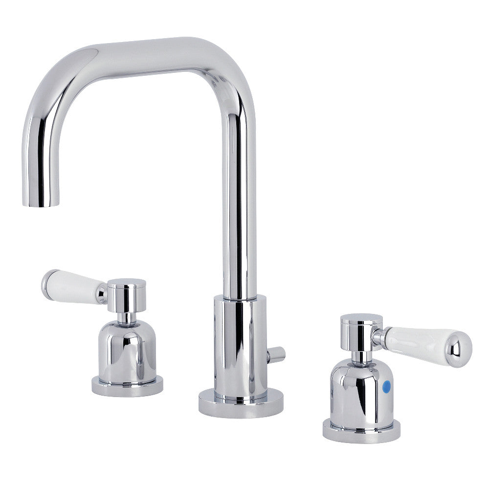 Kingston Brass FSC8931DPL Paris Widespread Bathroom Faucet with Brass Pop-Up, Polished Chrome - BNGBath