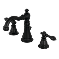Thumbnail for Fauceture FSC1970ACL American Classic Widespread Bathroom Faucet, Matte Black - BNGBath