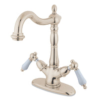Thumbnail for Kingston Brass KS1496PL Vessel Sink Faucet, Polished Nickel - BNGBath