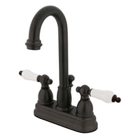 Thumbnail for Kingston Brass KB3615PL 4 in. Centerset Bathroom Faucet, Oil Rubbed Bronze - BNGBath