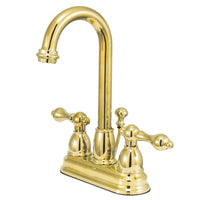 Thumbnail for Kingston Brass KB3612AL 4 in. Centerset Bathroom Faucet, Polished Brass - BNGBath