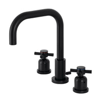 Thumbnail for Kingston Brass FSC8930DX Concord Widespread Bathroom Faucet with Brass Pop-Up, Matte Black - BNGBath
