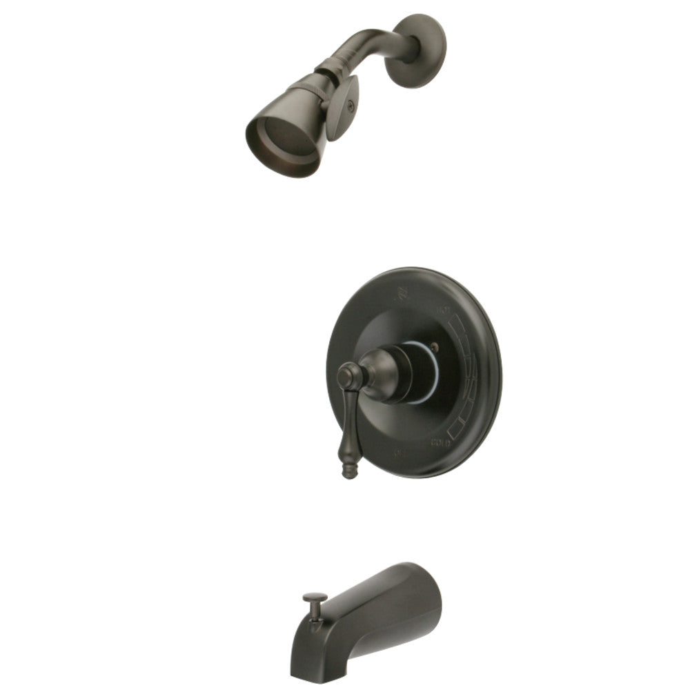 Kingston Brass KB1635AL Tub and Shower Faucet, Oil Rubbed Bronze - BNGBath