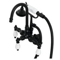Thumbnail for Aqua Vintage AE15T0 Vintage Clawfoot Tub Faucet with Hand Shower, Matte Black - BNGBath