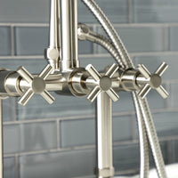 Thumbnail for Aqua Vintage AE8401DX Concord Deck Mount Clawfoot Tub Faucet, - BNGBath