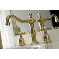 Thumbnail for Kingston Brass KS1977NX Hamilton Widespread Bathroom Faucet with Brass Pop-Up - BNGBath