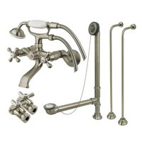 Thumbnail for Kingston Brass CCK265SB Vintage Wall Mount Clawfoot Faucet Package, - BNGBath