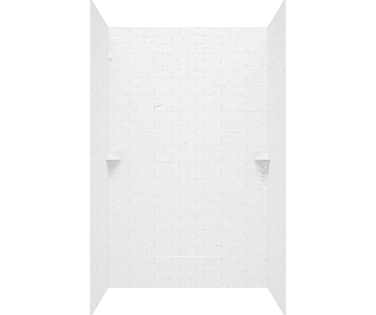 36" x 36" x 72" Swanstone 3x6 Subway Tile Shower Wall Kit - BNGBath