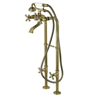 Thumbnail for Kingston Brass CCK266K5 Kingston Freestanding Tub Faucet with Supply Line and Stop Valve, - BNGBath