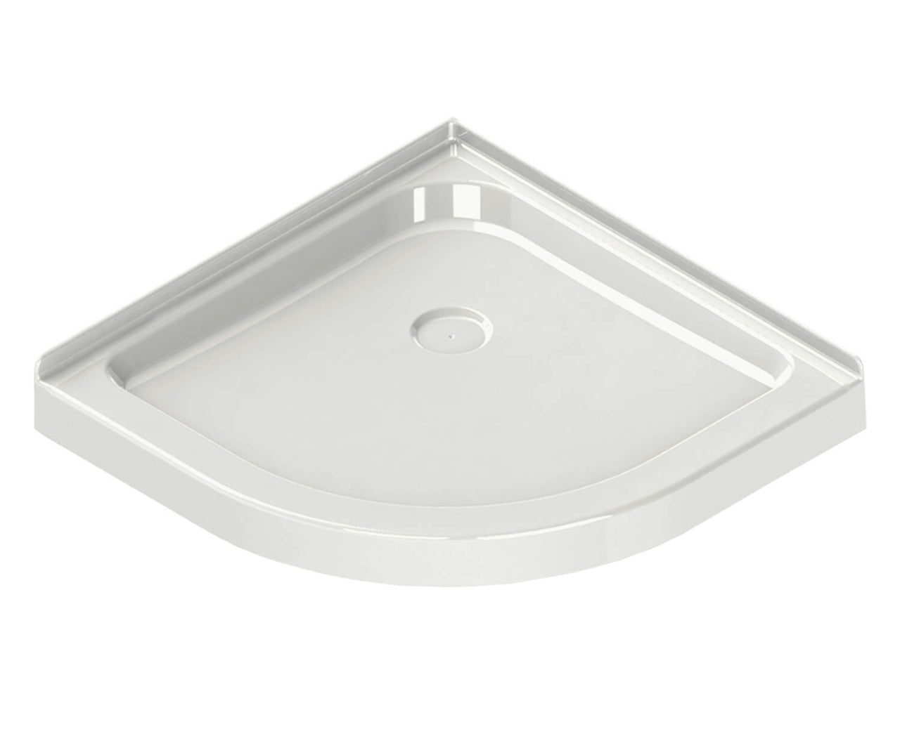Neo-Round Base 40 - 3 in. Acrylic Corner Left or Right Shower Base - BNGBath