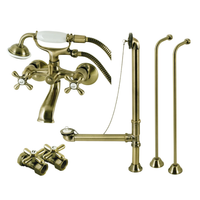 Thumbnail for Kingston Brass CCK265SB Vintage Wall Mount Clawfoot Faucet Package, - BNGBath