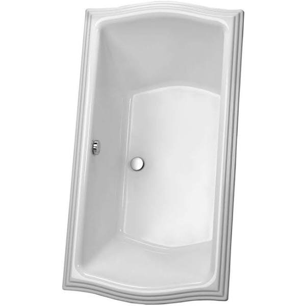 Toto Clayton Acrylic 60-In X 32-In Soaker With Center Drain - BNGBath