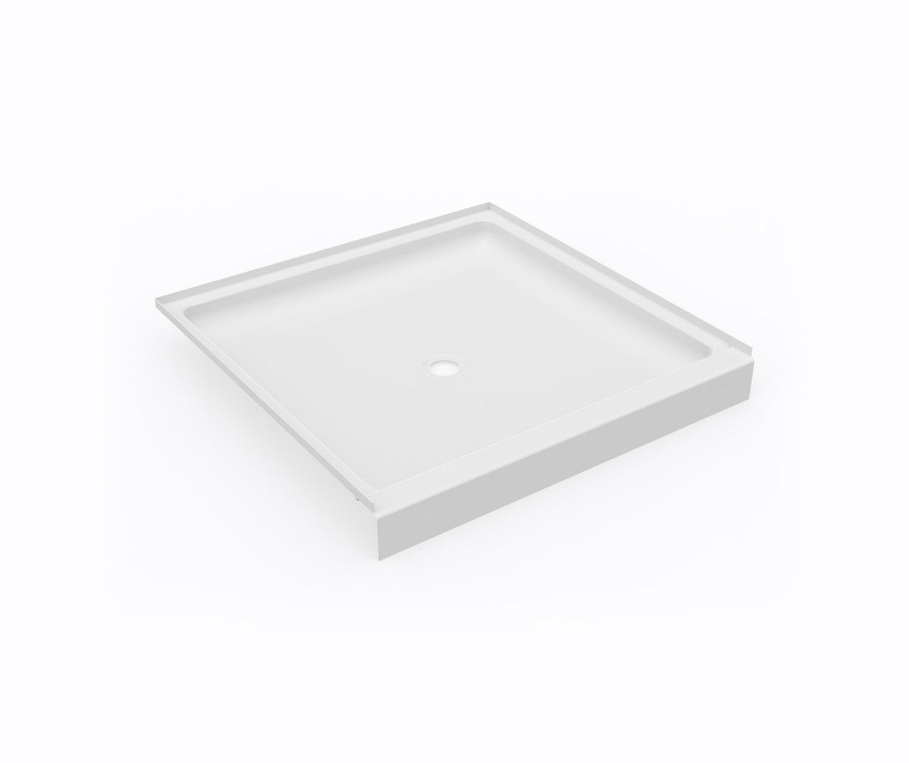 Swan Solid Surface 42-In X 42-In Shower Base With Center Drain - BNGBath