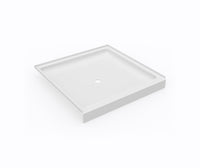 Thumbnail for Swan Solid Surface 42-In X 42-In Shower Base With Center Drain - BNGBath