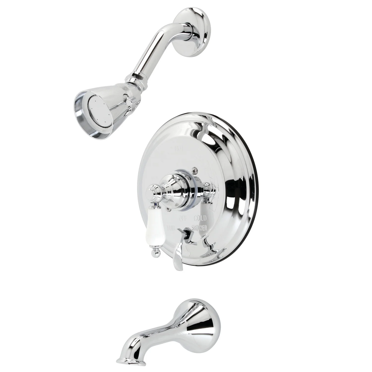 Kingston Brass KB36380PL Restoration Tub & Shower Faucet, - BNGBath