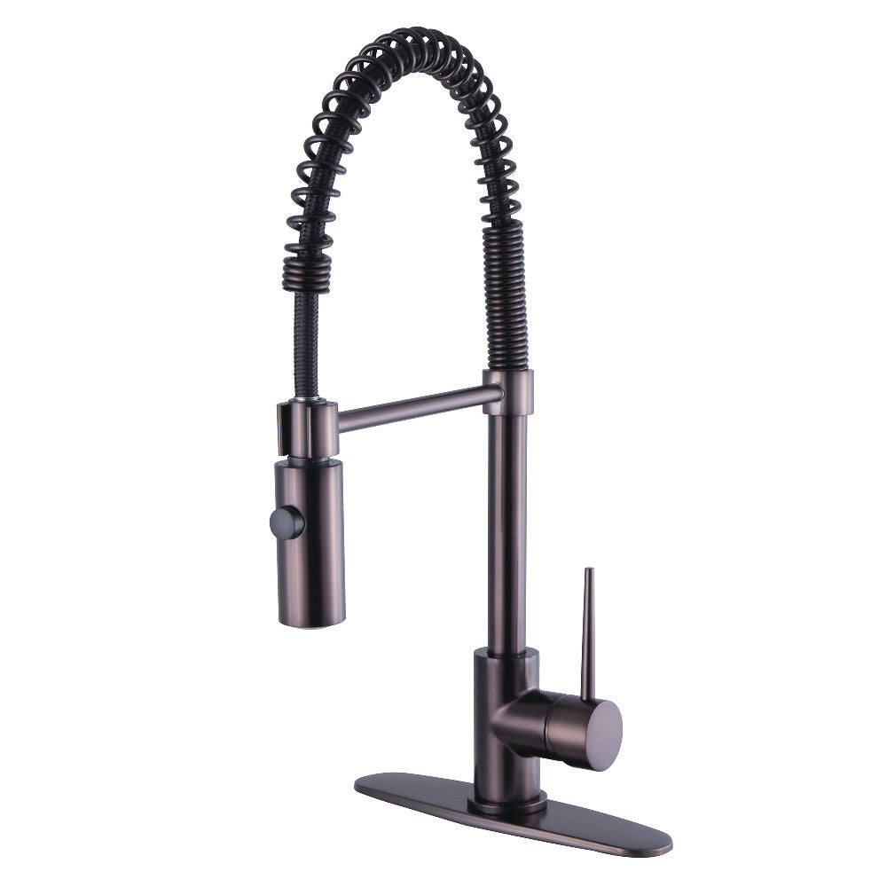 Gourmetier LS8775NYL New York Single-Handle Pre-Rinse Kitchen Faucet, Oil Rubbed Bronze - BNGBath