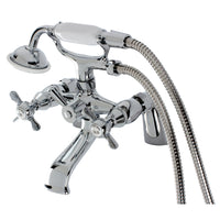Thumbnail for Kingston Brass KS287C Essex Clawfoot Tub Faucet with Hand Shower, Polished Chrome - BNGBath