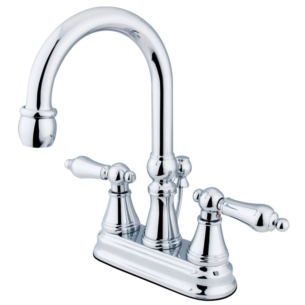 Kingston Brass KS2611AL 4 in. Centerset Bathroom Faucet, Polished Chrome - BNGBath