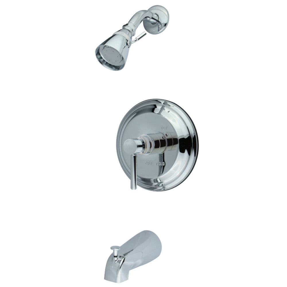 Kingston Brass KB2631DL Concord Tub & Shower Faucet, Polished Chrome - BNGBath