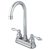 Thumbnail for Kingston Brass FB491AL Victorian 4-Inch Centerset Bar Faucet, Polished Chrome - BNGBath