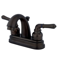 Thumbnail for Kingston Brass KB5615NML 4 in. Centerset Bathroom Faucet, Oil Rubbed Bronze - BNGBath