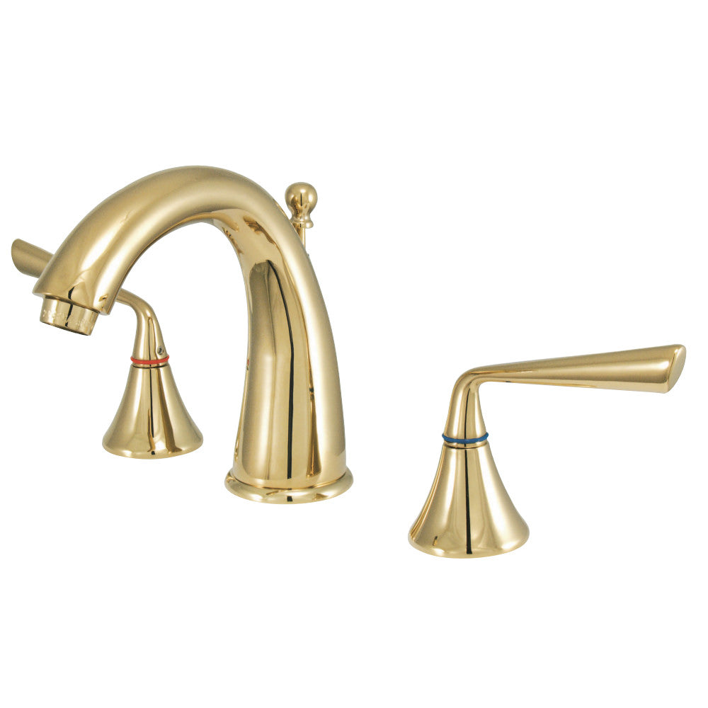 Kingston Brass KS2972ZL 8 in. Widespread Bathroom Faucet, Polished Brass - BNGBath