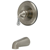 Thumbnail for Kingston Brass KB1637TO Tub Only for KB1637, Brushed Nickel/Polished Chrome - BNGBath