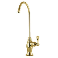 Thumbnail for Kingston Brass KSAG3192AL Restoration Reverse Osmosis System Filtration Water Air Gap Faucet, Polished Brass - BNGBath