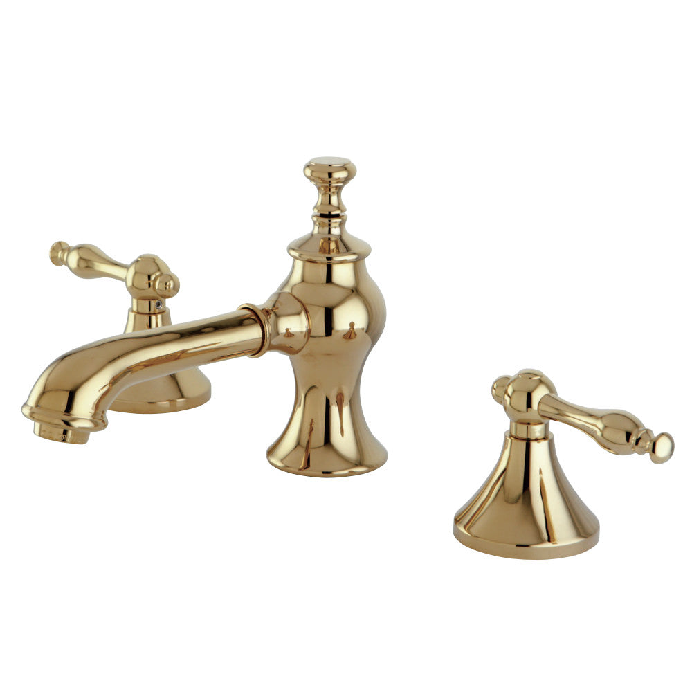 Kingston Brass KC7062NL 8 in. Widespread Bathroom Faucet, Polished Brass - BNGBath